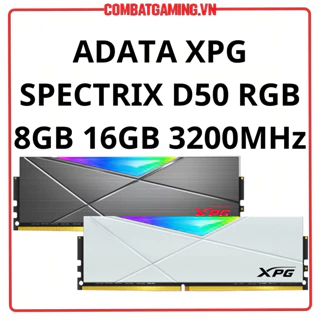 Ram Máy Tính ADATA XPG Spectrix D50 RGB DDR4 8GB 16GB 3200MHz 3600MHz Black White Hàng Chính Hãng