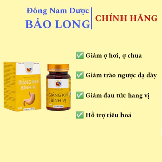 Viên hỗ trợ Dạ Dày,Giáng Khí Bình Vị Bảo Long - Giảm ợ hơi, ợ chua, trào ngược, viêm loét, tá tràng,