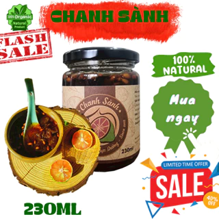 Chanh sành hũ 230ml, chanh đào ủ muối mật ong thực dưỡng gia truyền,thải độc, giải rượu, mật ong