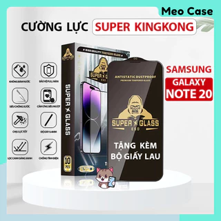 Kính cường lực Samsung Galaxy Note 20, super Kingkong full màn, Miếng dán bảo vệ màn hình điện thoại | Meo Case