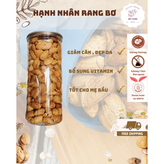 500GRAM HẠNH NHÂN RANG BƠ VỎ MỎNG MỸ KHỔNG YỂU THƠM GIÒN