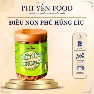 Hạt Điều Bình Phước - điều non phủ húng lìu Phi Yến 180g thơm bùi béo đậm vị húng lìu