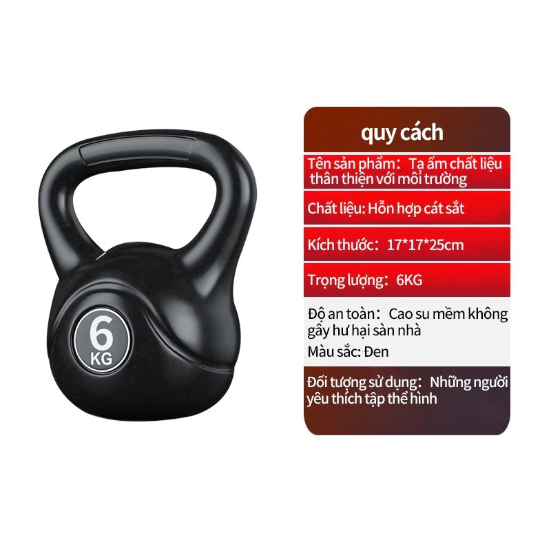 Tạ bình vôi Bài tập tạ kép Bài tập chống đẩy cánh tay rèn luyện cơ bụng 6kg/8kg /10kkg tập squat chính hãng ạ ấm Dụng