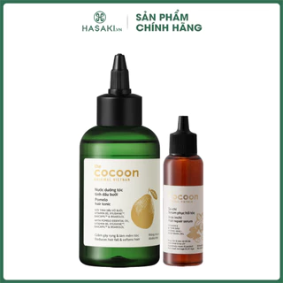 Combo Cocoon Nước Dưỡng Tóc Bưởi 140ml + Serum Dưỡng Tóc Phục Hồi & Bảo Vệ 70ml Hasaki Sản Phẩm Chính Hãng