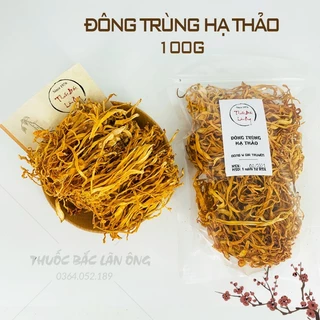 Đông trùng hạ thảo 100g, trà đông trùng bồi bổ sức khỏe, nấu lẩu, hầm canh, hầm gà thơm ngon, bổ dưỡng - Lãn Ông