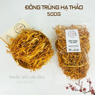 Đông trùng hạ thảo 500g, trà đông trùng bồi bổ sức khỏe, nấu lẩu, hầm canh, hầm gà thơm ngon, bổ dưỡng - Lãn Ông