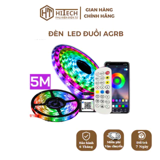 Đèn Led Đuổi AGRB 5M 16 Triệu Màu, Cảm Biến Âm Thanh, Dùng Trang Trí Deco Phòng - HiTech