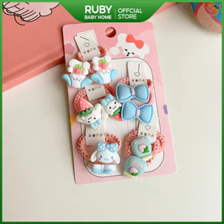 Thun buộc tóc nhiều màu hình thú dễ thương phong cách Hàn Quốc cho bé gái- thun buộc tóc cao su Ruby Baby Home