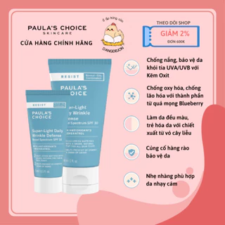 Kem chống nắng phổ rộng Paula's Choice Resist Super-Light Daily Wrinkle Defence SPF30