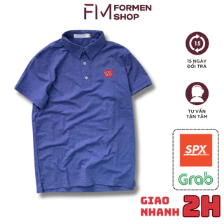 Áo thun cổ bẻ nam cao cấp, logo thêu đẹp mắt, phong cách lịch lãm - FORMEN SHOP - FMPS002