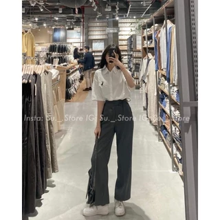 (Sẵn/VIDEO) [Q534] QUẦN VẢI SUÔNG CULOTTES BUỘC NƠ LỆCH metwo.dearu - Quần dài trơn ống rộng đứng form hack dáng ulzzang