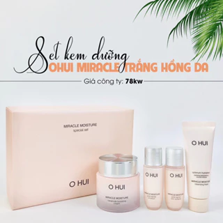 SET KEM DƯỠNG OHUI MIRACLE TRẮNG HỒNG DA