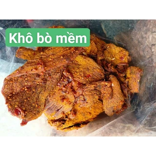 Khô bò miếng mềm 500g/1kg (đóng gói trong túi zip bạc)