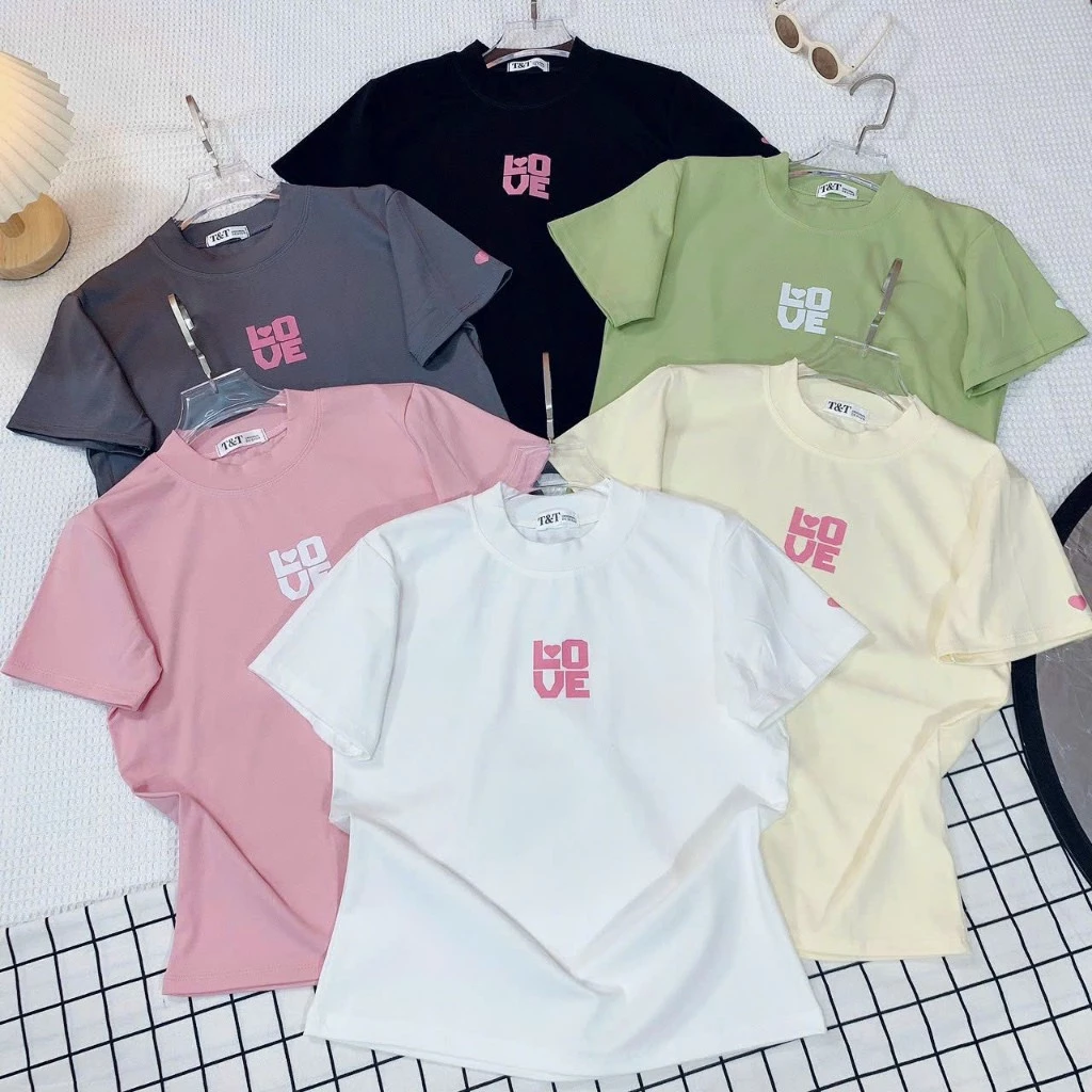 Áo Baby Tee Borip LOVE Quảng Châu L1 Co Dãn 4 Chiều - Dư Tú Lệ Shop