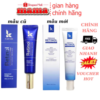 Kem Dưỡng Retinol 0.5% K Lady Care 30ml Hàn Quốc Giảm mụn, Giữ Ẩm, Kiềm Dầu Giúp Da Căng Bóng - PHK