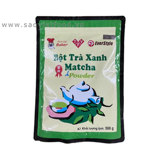 Bột trà xanh matcha Đài Loan Red-cap Baker túi 500g