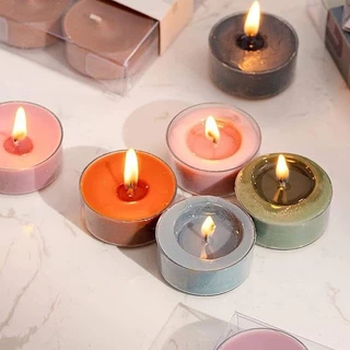 Nến TEALIGHT nhiều màu đốt trong 2_3h. compo 1.3.10 khay