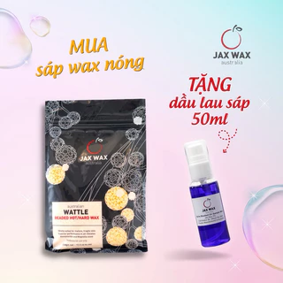 Sáp wax lông nóng Jax Wax Wattle 500g dạng hạt - lấy đi tận gốc nang lông từ cứng khỏe đến tơ mảnh mà không đỏ rát