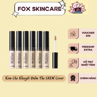 Kem Che Khuyết Điểm The SAEM Cover Perfection Tip Concealer lâu trôi, chống nắng nhẹ - Foxskincare