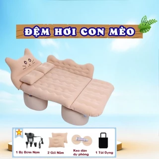 Đệm Hơi Ô Tô 5-7 Chỗ [Loại 1 Giá sốc] - Nệm Hơi Xe Ô Tô Hình Thú Ngộ Nghĩnh, Giường Hơi Ô Tô Tặng Kèm Bơm Và Bộ Phụ Kiện