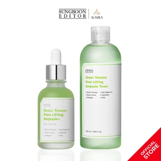 [COMBO] Serum Cà Chua Xanh SUNGBOON EDITOR GREEN TOMATO 40ML + Toner Cà Chua Xanh SUNGBOON GREEN TOMATO 350ML