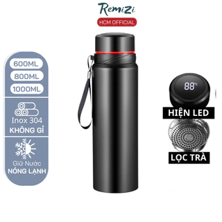 Bình Giữ Nhiệt REMIZI Bình Đựng Nước inox 304 600ml-1000ml BTC04