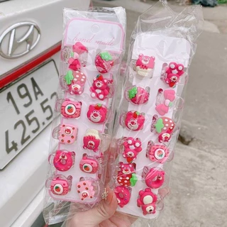 Bán sỉ 10 kẹp tóc mini gấu lotso