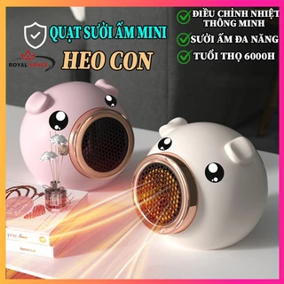 Máy Sưởi Mini Heo Con Cao Cấp Công Suất 300W-Quạt Sưởi Ấm Cầm Tay Công Nghệ Làm Ấm Trong 3s,Tự Cân Bằng Nhiệt Thông Minh