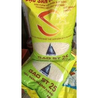 Gạo ST25 đặc sản sóc trăng chuẩn ngon túi 10kg