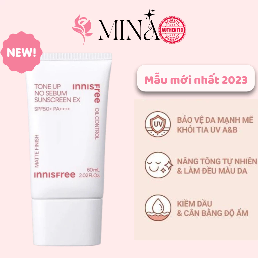 KEM CHỐNG NẮNG INNISFREE DAILY UV PROTECTION CREAM NO SEBUM SPF50 PA+++ 50ML