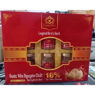 SONG YẾN - COMBO 10 Hộp LEGEND NEST 18% tổ yến siêu ngon (6 lọ/hộp x 10)