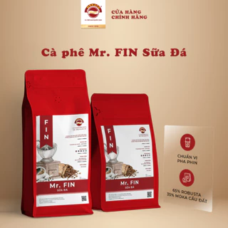 [Mua 280K cafe nhận quà] Cà Phê Phin Monaco Mr. FIN Sữa Đá 100% Nguyên Chất, Rang Vừa, Hương vị Đắng Nhẹ & Béo