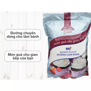 (BAO BÌ MỚI) Đường icing sugar Biên Hòa/ Đường xay mịn dùng làm bánh hãng biên hòa gói 1kg