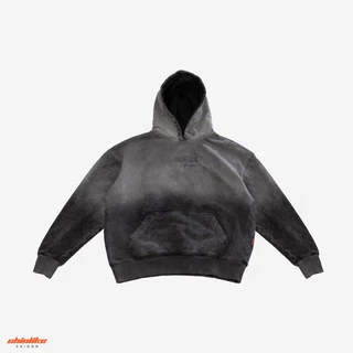 CHINLIKE-GRADIENT GRAY WASH BOXY HOODIE