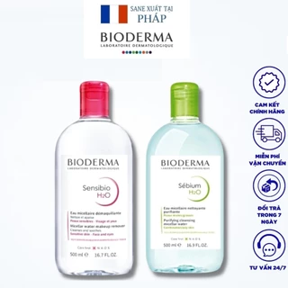 [CHÍNH HÃNH] Nước tẩy trang Bioderma giúp làm sạch sâu dịu nhẹ loại bỏ bụi bẩn dầu nhờn dành cho mọi loại da 500ml