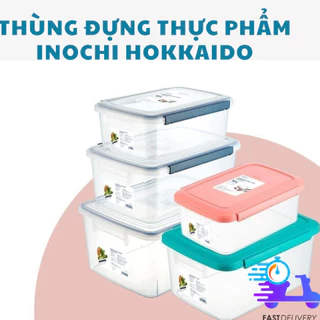 Thùng Đựng Thực Phẩm Hokkaido 10L-18L-30L các loại đồ khô để tủ lạnh Chính Hãng Inochi