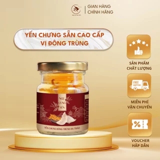 Tổ Yến Sào Chưng Sẵn Đông trùng hạ thảo 35% yến tươi/ hũ 70ml - Quà Tặng, Quà Biếu Tết - Ngự cung yến