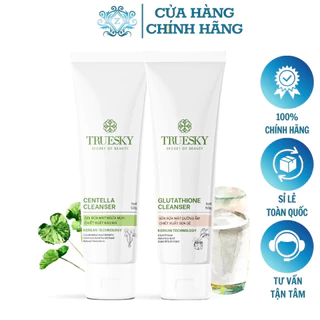 Sữa Rửa Mặt Truesky chính hãng 50ml Srm Rau Má Sữa Dê Cấp Ẩm Trắng Da Dịu Nhẹ Cho Da Khô Thường Nhạy Cảm Hỗn Hợp Dầu Mụn