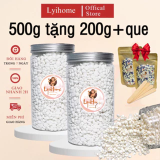 [ TẶNG 200g+que] 500g sáp wax lông sữa dừa cao cấp tẩy lông toàn body dễ sử dụng hiệu quả LYIHOME