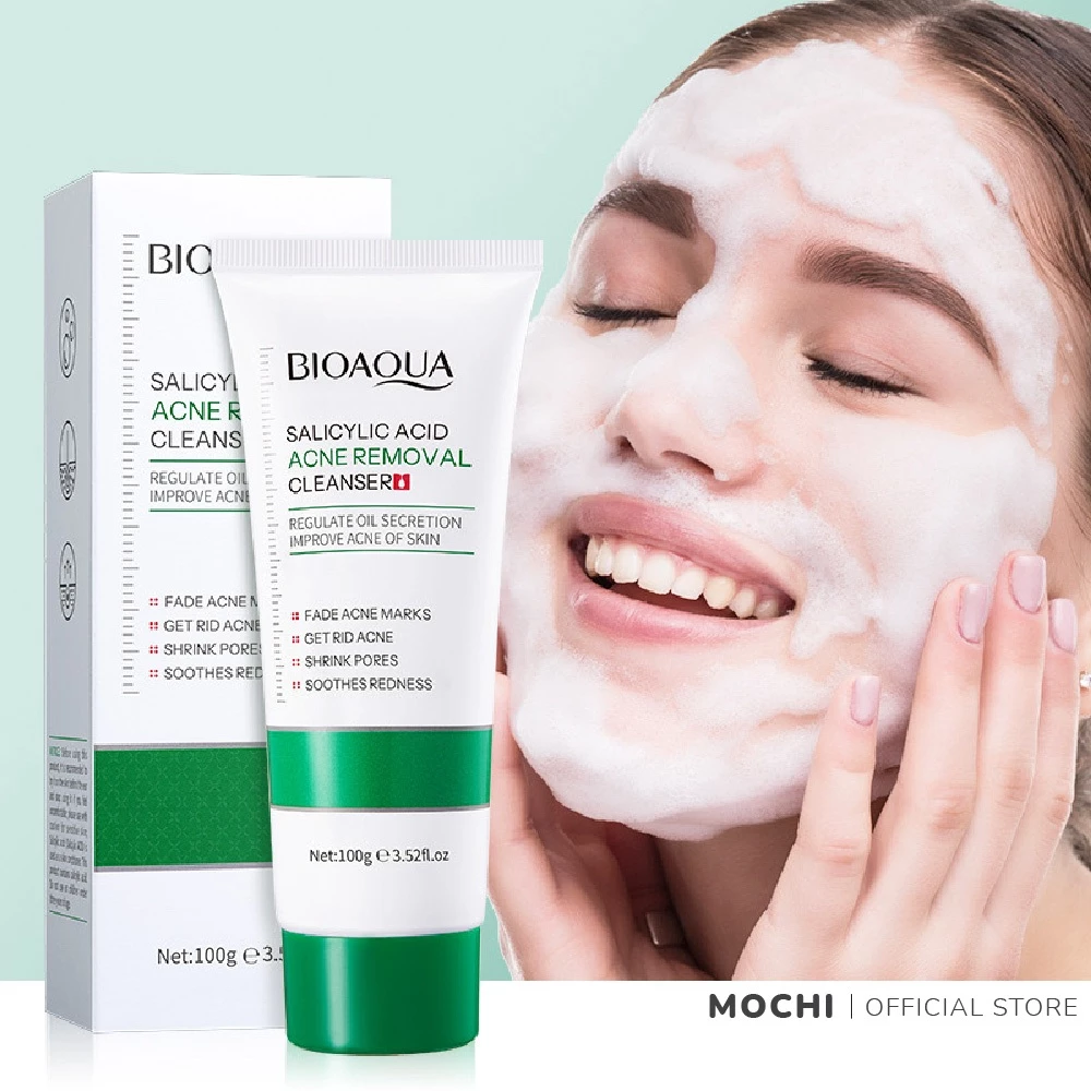 Sữa Rửa Mặt Giảm Mụn Trắng Da Làm Sạch Sâu Dịu Da Acnes White Cleanser SADOER 100G Hỗ Trợ Dưỡng Ẩm Mềm Mịn Da MOCHI SHOP