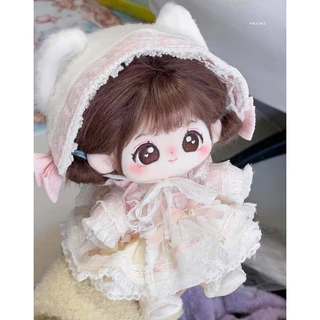 Shop Kim Vy có sẵn đầm váy xinh cho doll không thuộc tính búp bê bằng bông 20cm