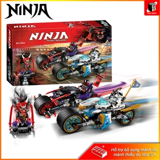 Đồ chơi lắp ráp cuộc đua Ninjago xe máy công nghệ của Zane & Oni Mr.E 10802 | Hỗ trợ chi tiết thiếu bởi Moc Homes