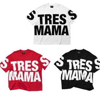 Áo thun boxy Stressmama BIG TEXT vải cotton dày, logo in màu không bong tróc, giặt máy được ở nhiệt độ cao