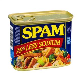 [HÀNG MỸ] Thịt Đóng Hộp Spam của Mỹ 25% Less Sodium hộp 340g date mới nhất 03/2026