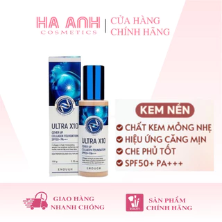 Kem Nền Collagen ENOUGH Ultra X10 Cover Up Collagen Foudation SPF50+ PA+++
