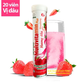 (20 viên) viên sủi vitamin vị dâu tây Strawberry