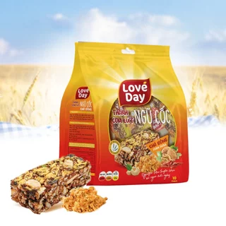 Túi bánh gạo lứt chà bông Loveday 150g - Túi 10 thanh