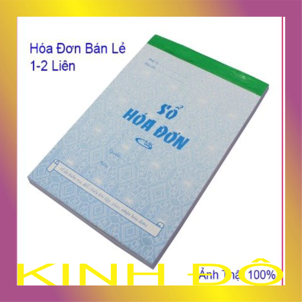 Hóa đơn bán lẻ 1/2 liên 13x19mm_ KINH ĐÔ