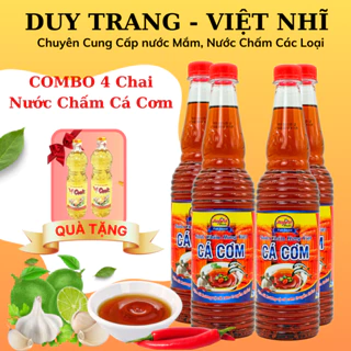 Combo 4 chai nước chấm cá cơm (tặng kèm 2 chai dầu ăn Vcook), Duy Trang Việt Nhĩ