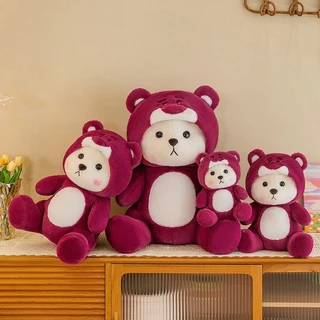 Gấu bông Lena, thú nhồi bông Lena cosplay Gấu dâu đáng yêu cute nhà Bear.Om hàng loại 1 đủ size 30-40-50-60-80-100cm